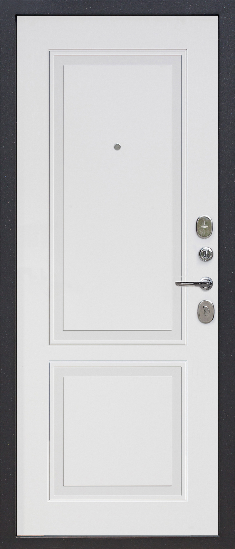 Входная металлическая дверь Бастион-Гарда 2МДФ велюр белый софт