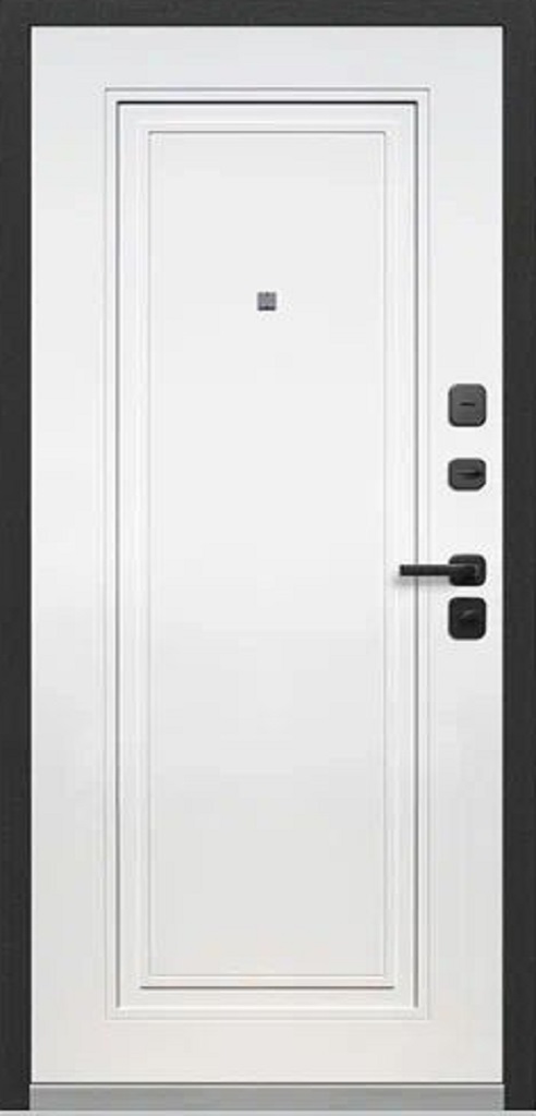 Входная металлическая дверь Бастион -Тайга 2МДФ эмалит белый